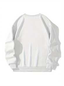 休闲时尚百搭纯色男士圆领运动衫