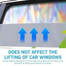 Easypie Selection 2PCS/4PCS Laser Magnetic Car Window Shades - Universal Fit For Front/Rear Windows, Foldable Sunshade Covers With Privacy Protection, Blocks UV/Heat For Most Vehicles