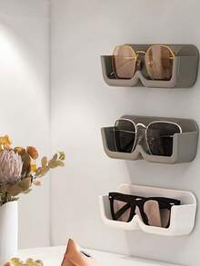 1PC Multifunctional Glasses Storage Box, High-Quality Plastic Glasses Organizer, Glasses Organizer, Sunglasses Display Glasses Frame Display Rack, Myopia Glasses Sunglasses Display Storage Box, Desktop Organizer, Home Decoration, Stationery Storage, Back-To-School Supplies, Holiday Gifts. - Transparent - View 11