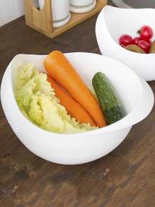 Cesta de drenaje duradera para lavar arroz, cesta multifuncional para el hogar para lavar arroz y escurrir verduras, utilizada para almacenar frutas y verduras, filtro de viaje multifuncional, cesta de filtro de viaje, filtro para lavar arroz