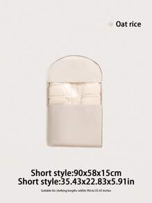 1 件黑白撞色简约透明防水衣物防尘罩架衣罩卧室衣柜挂式落地透明家用外套防尘罩