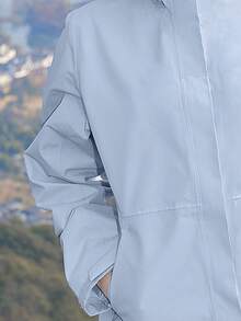 CAMEL CROWN 三合一防风防水男士登山夹克，专业徒步装备 - 寶寶藍 - 查看 4