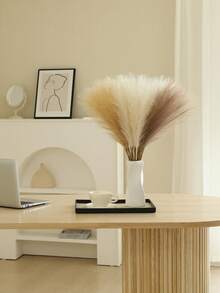 9/18/30 件人造蒲苇，波西米亚风装饰蒲苇，花瓶填充物现代家居假植物，家居装饰，婚礼装饰，花园装饰，房间装饰，秋季装饰，万圣节装饰 - 彩色 - 查看 5