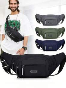 1 件装腰包手机腰包男士运动户外休闲跑步防盗超薄隐形