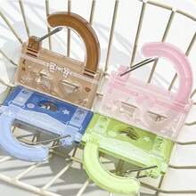 1 件镂空甜美可爱亚克力登山扣，装饰镂空钥匙扣吊坠，适用于背包、学生包配件 - 彩色 - 查看 7