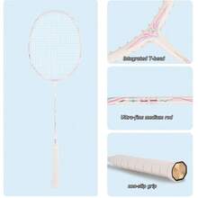 Badminton Rackets,Badminton Rackets Set Of 2,Contains 2 Badminton Rackets Plus Two Badminton Balls Plus A Bag - White - View 3