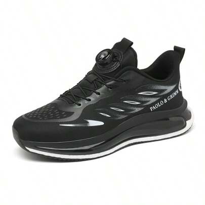 Zapatillas deportivas ligeras para hombres, zapatos casuales para exteriores, de moda y cómodos, transpirables, adecuados para todas las estaciones: blanco y azul marino, zapatos deportivos para adolescentes con suela gruesa y rotativa, cómodos y amortiguadores para exteriores