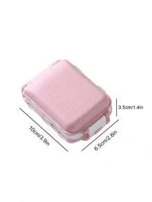 便携式旅行药盒防潮药丸整理器可重复使用药盒男女通用药品计划器日常口袋药盒可容纳维生素药物和补充剂家庭旅行必备配件户外办公室返校