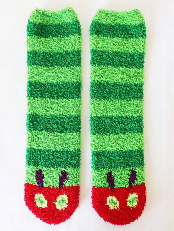 hoojojo 2 Pairs Of Sock Figurines, Hungry Caterpillars, Soft Handmade Dolls, Fun Socks, Character Performance Props, Storytelling Props, Holiday Gifts, Party Decorations, Perfect For Family, Gatherings, Back To School, And Classroom Interactions