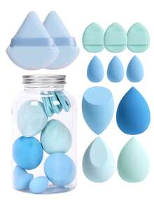 Bộ 12 bông mút trang điểm kèm hộp đựng, dụng cụ trang điểm đa năng, thích hợp để tán kem BB, kem nền, phấn phủ, kem che khuyết điểm, phấn má hồng, phấn mắt cho mọi loại da, nở ra khi ướt, không chứa latex, trang điểm, giá rẻ, trang trí phòng, bàn trang điểm, du lịch, phòng ngủ, phụ kiện trang điểm, bông mút, bông tán trang điểm, bông phấn phủ, bông mút trang điểm, giá rẻ, quà tặng Giáng sinh, trang điểm, dụng cụ trang điểm, đồ rẻ tiền, quà tặng, quà tặng cho phụ nữ, quà Giáng sinh, quà khuyến mãi, du lịch, đồ rẻ tiền, đồ dùng cần thiết khi đi du lịch - Nhiều màu - Xem 15