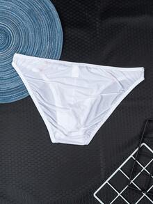 3pcs/Pack Men's Lightweight & Breathable Random Color Soft & Comfortable Briefs, Summer Random Solid Color Triangular Underwear For Men - Multicolor - View 9