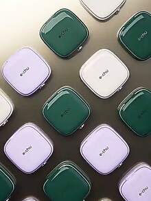 1pc Square & Round Shape Magnetic Sewing Needle Storage Box, Portable Household Sewing Tool Kit - Green - View 6