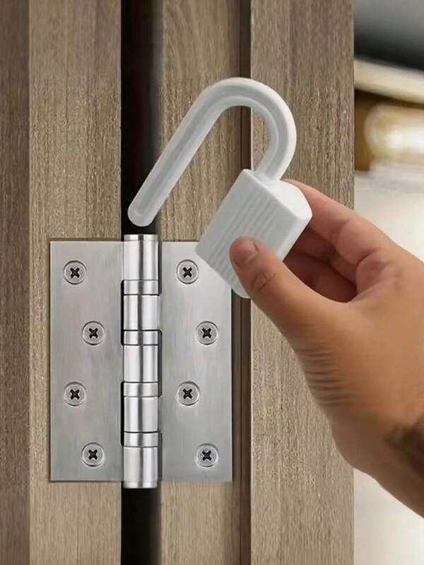 Door Latch And Cleat - For Door Knobs And Lever Handles - Easy To Install - No Tools Or Tape Required - Security Door Latch - Very Portable - Great For Dogs And Cats,For School Supplies,Back To School