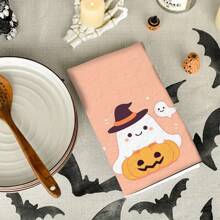 2 件套可爱万圣节毛巾 - 装饰性洗碗布，超强吸水超细纤维，可机洗，节日礼物和清洁用品装饰，适用于节日装饰、烹饪、烘焙、乔迁礼物和清洁，适合厨房、浴室、卫生间