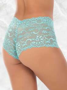 Kit 3 Shorts Calcinhas Calesson Shortinho Caleçon Sensual Renda  - Calesson DESC