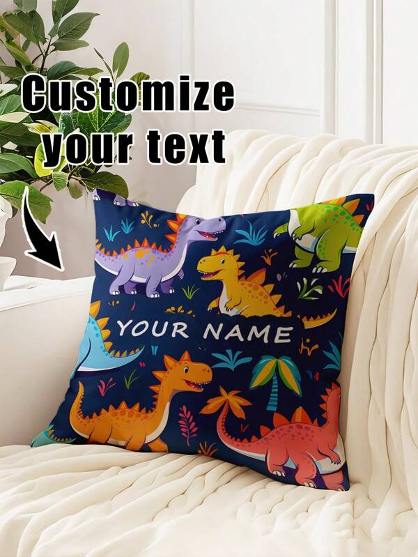 1 Peça Capa de Almofada Personalizável com Texto, Capa de Almofada Personalizada DIY para Decoração do Lar, Presente de Casamento, Animal de Estimação, Dia das Mães, Impressão em Fronha, Macia, Personalizada, Presente Único e Personalizado Ideal para Ele/Ela, Namorado, Namorada, Pai, Mãe, Família, Amigos, Aniversário de Animal de Estimação, Dia dos Namorados, Dia das Mães, Aniversário, Dia da Criança, Dia dos Pais, Casamento, Formatura, Natal, Sofá de Dona de Casa, Cama, Carro, Sala de Chá, Quarto, Sala de Estar, Dia dos Namorados