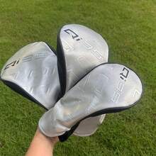 高尔夫球杆套 PU 皮革柔软耐用防水高尔夫木杆套，适用于一号木杆、球道木杆、混合杆