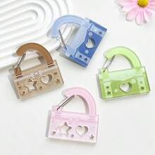 1 件镂空甜美可爱亚克力登山扣，装饰镂空钥匙扣吊坠，适用于背包、学生包配件 - 彩色 - 查看 10