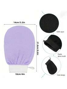 New 3 Pcs Deep Exfoliating Gloves For Smooth And Shiny Skin - Body Scrub Bath And Shower - Cleans Dead Dry Skin - Gentle And Effective Exfoliating Gloves, Korean Exfoliating Gloves, Exfoliating Gloves Visibly Remove Dead Skin, Bath Gloves - Multicolor - View 12