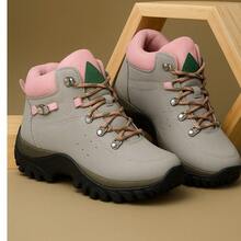 Women's Adventure Safety Trail Work Boot With Stitched Sole - 灰色 - 查看 1
