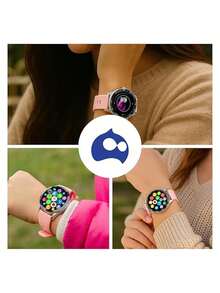 Bluelander Women's Smartwatch. Compatible With Android And IOS. - 粉色 - 查看 5