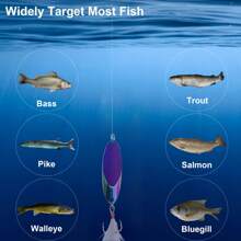 1/3/5 件定制文字雕刻鱼饵,个性化鱼饵,送给他的钓鱼礼物,父亲节礼物,送给丈夫的礼物,送给男朋友的礼物,适合日常钓鱼、运动钓鱼和海钓,可用于钓鲷鱼、欧洲鲶鱼、梭子鱼和大口黑鲈 - 彩色 - 查看 6