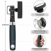 Manual Can Opener With Safe Side Cut And Smooth Edge Durable Sharp Blade EffortSaving Knob And Comfortable NonSlip Handle Green - 綠色 - 查看 2
