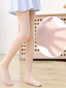 1 Pair Girls Velvet Soft Solid Color Leggings Leggings - Teen Ballet And Casual Wear Leggings, Stretchy And Comfortable, Teen Dance Wear |Smooth Appearance Bottom Pants |Spandex Fabric Pantyhose, Girls Bottom Pants - Multicolor - View 15