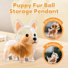 Cute Pet Souvenirs, Transparent And Compact Design, Collect Pet Hair At Any Time, Treasure Every Warm Memory, Carry The Keychain With You, And Easily Store It When Walking The Dog And Combing The Hair, Creating A Heartwarming Souvenir For Your Furry Child~ - Multicolor - View 3