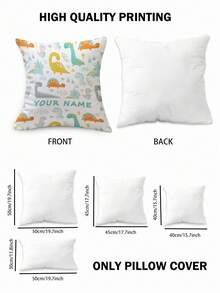 1 Peça Capa de Almofada Personalizável com Texto, Capa de Almofada Personalizada DIY para Decoração do Lar, Presente de Casamento, Animal de Estimação, Dia das Mães, Impressão em Fronha, Macia, Personalizada, Presente Único e Personalizado Ideal para Ele/Ela, Namorado, Namorada, Pai, Mãe, Família, Amigos, Aniversário de Animal de Estimação, Dia dos Namorados, Dia das Mães, Aniversário, Dia da Criança, Dia dos Pais, Casamento, Formatura, Natal, Sofá de Dona de Casa, Cama, Carro, Sala de Chá, Quarto, Sala de Estar, Dia dos Namorados