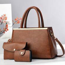 Women Top Handle Bags - 土黃色 - 查看 2