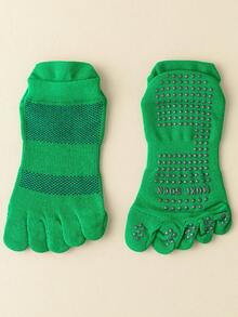 1 Pair Men's Dot Grip Five Finger Ankle Socks, Fall Socks - Multicolor - View 11