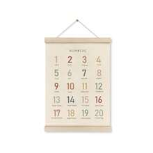 2个字母数字海报框，20*30厘米和30*40厘米多种尺寸可选，儿童房墙面装饰，ABC字母横幅海报墙饰，带木框，字母横幅墙挂，适用于游戏室、日托中心（随机发货） - 木質色 - 查看 11