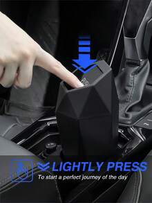 6件/5件/4件/2件/1件組，附蓋車用垃圾桶，車用杯架垃圾桶，迷你必備車內配件，防漏垃圾桶，多功能收納整理盒，適用於汽車、居家、廚房、辦公室。選項：（6件組含2個垃圾桶+4捲垃圾袋，5件組含1個垃圾桶+4捲垃圾袋，4件組含2個垃圾桶+2捲垃圾袋，2件組含2個垃圾桶，1個垃圾桶，僅4捲垃圾袋） - 黑色 - 查看 4