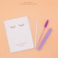 1 包/3 包睫毛延长护理套装，适用于沙龙，包括后期护理卡、注意事项、睫毛延长套装、眉毛工具、返校化妆工具