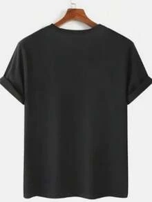 100% COTTON UNISEX JIU JITSU BRAZIL T-SHIRT WITH GRADUATION BELTS - Black - View 2