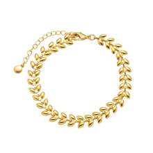 1 件 18K 镀不锈钢简约时尚女士手链，适合派对、约会、办公室佩戴