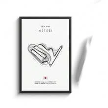 1 幅 F1 伊莫拉摩纳哥赛道帆布画 F1 墙面艺术北欧海报美学赛车家居装饰画无框画