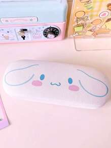 Sanrio 1pc Cute Cartoon Character Pattern Glasses Case, Crush Resistant Fashionable Eyeglasses Storage Case With Wear-Resistant Soft Lining, New And Simple Design, Convenient And Portable With Waterproof And Dustproof Function Suitable Various EyeGlasses Accessories For Women