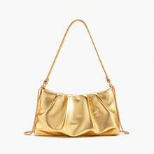 Dancing Engine Purses And Handbag Luxury Designer Shoulder Bags Pu Leather Evening Clutch Bag Purse Women's Bag - Gold - View 6