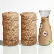 2毫米天然麻绳 黄麻装饰线 DIY 工艺品礼品包装黄麻绳 园艺婚礼派对装饰