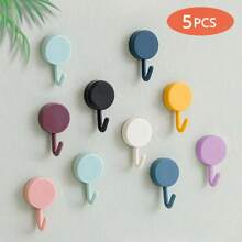 3PCS Self-Adhesive Wall Hooks – Strong No-Drill Coat & Bag Hooks – Bathroom Door/Towel Hangers For Home Storage