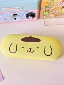 Sanrio 1pc Cute Cartoon Character Pattern Glasses Case, Crush Resistant Fashionable Eyeglasses Storage Case With Wear-Resistant Soft Lining, New And Simple Design, Convenient And Portable With Waterproof And Dustproof Function Suitable Various EyeGlasses Accessories For Women