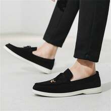 Men's Slip-On Casual Shoes - Lightweight Breathable Fabric Low-Top Sneakers, Round Toe And PU Sole, Versatile Streetwear, Suitable For Outdoor Daily Wear, Simple Shoe Design, Comfortable Lining
