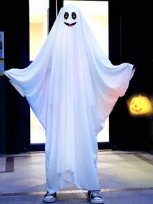 三种白色鬼魂斗篷，长度分别为 80cm/94cm/146cm，万圣节派对鬼魂斗篷 - 彩色 - 查看 5