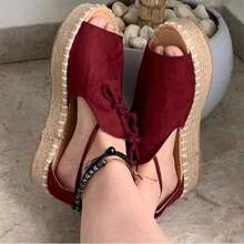 ALPARGATAS PARA DAMA, TALLAS Y COLORES DISPONIBLES - VINO - Ver 1