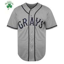 Kekambas Josh Gibson Jerseys #20 Homestead Grays National League Baseball Jersey Casual Sports Shirt Button Embroidered Training Match Sports Baseball Shirt - Grey - View 4