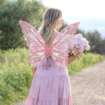 1 pieza Alas de hada de fiesta, accesorios de disfraz de alas de mariposa brillante para mujer para carnaval, fiesta, boda, vestido, cumpleaños, Halloween