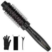 Professional Thermal Brush Heated Round Brush, Ionic Hot Curling Brushes, Makes Hair Shinier & Smoother, 1.5 Inch, 5 Temp Settings, Universal Voltage, Easy To Use, Gifts For Women