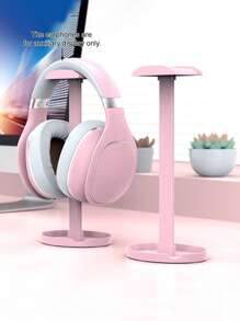 开学季头戴式耳机支架 - 无需钻孔，美观大方的设计，坚固的 ABS 材质，适用于游戏和音频配件，桌面挂钩，方便展示，耳机支架，光滑的金属表面，耐用的结构，适合办公室、宿舍和家庭使用 - 彩色 - 查看 6